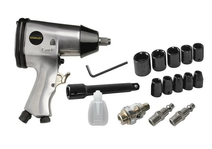 Stanley Trykluft Slagnøglesæt 1/2'' Med 17 Dele - Billede 2