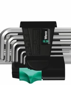 Wera 950/9 Unbrakonøgle Sæt Kompakt Stelforkromet